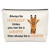 Sazuwu Inspirational Giraffe for Girls Makeup Bag Gifts for Giraffe