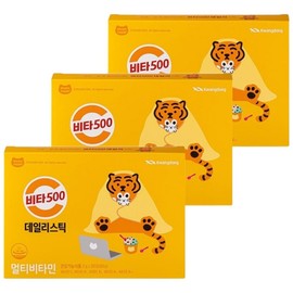 Vita500 Daily Stick Multivitamin 30 packets, 60g, 3 units / 비타500 데일리 스틱 멀티비타민 30포, 60g, 3개