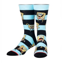Cool Socks Men's Knit Crew Socks, Spongebob Squarepants Expressions