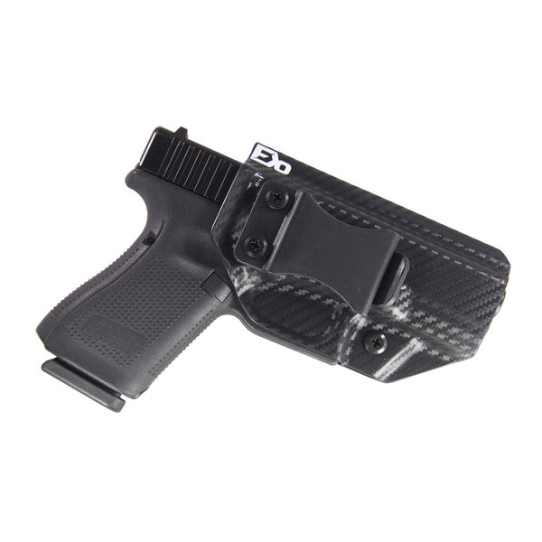 Fierce Defender IWB (Inside Waistband) Kydex Holster Compatible with Glock 19 23 32" Winter Warrior Series -Made in USA- (Carbon Fiber) GEN 5 Compatible!