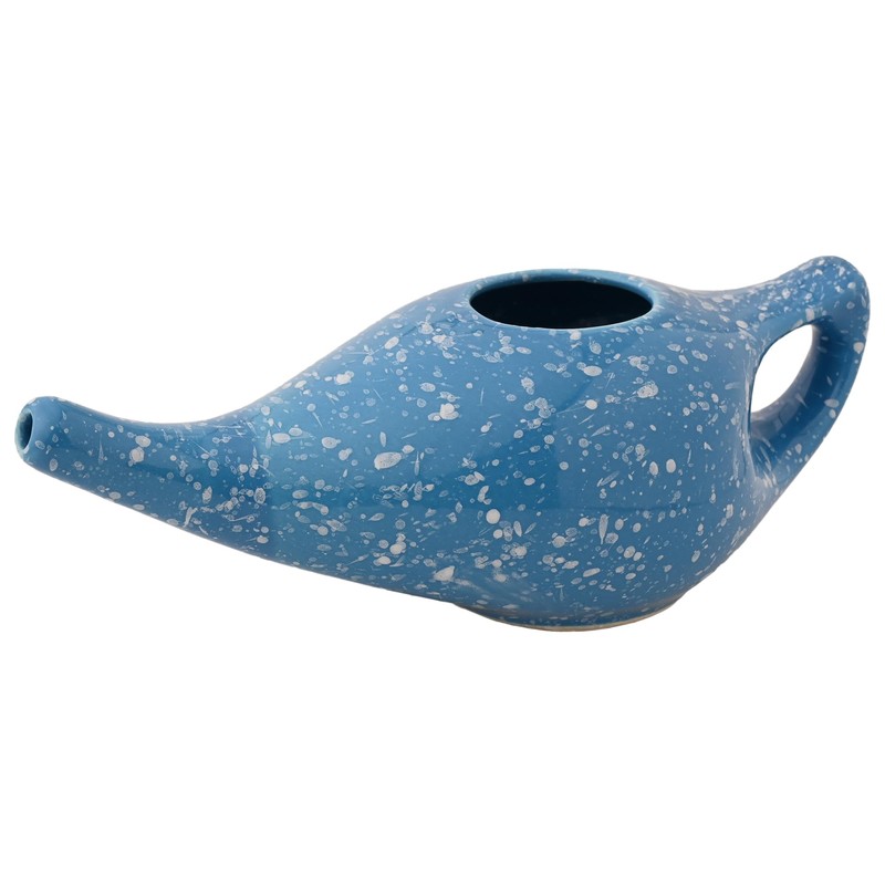 Ceramic Neti Pot, Premium Handcrafted Durable, Dishwasher Safe 225 Ml.