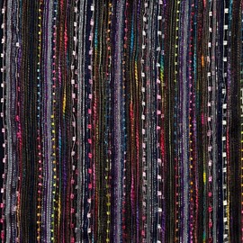 Humble Hilo Multi-Colored Scarf/Shawl for Women Lightweight Head or Neck Scarf (Black Multicolor W23)