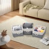June tech Small Fabric Storage Basket, Waterproof Foldable Storage Baskets,