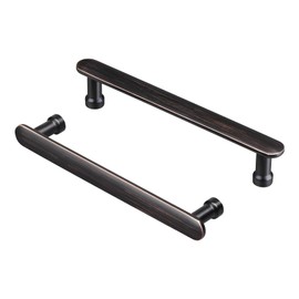 AITITAN 10 Pieces Kitchen Cupboard Handles - 128mm Hole Spacing (153mm Length) Wardrobe Handles, Drawer Handles and Oil Rubbed Bronze Cabinet Pulls