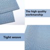 WAZAIGUR Placemats,Easy to Clean Crisscross Woven Vinyl Place Mats Durable