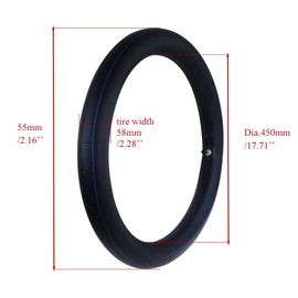 New Olym 2.50/2.75-18 Inner Tube with Straight Stem TR-4 for Motorcycle Street Dirt Bike and 80/100-18 80/90-18 90/90-18 Motorcycle Off Road Dirt Bike