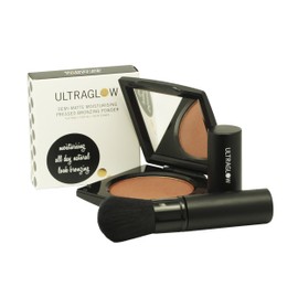 Ultra Glow Demi-Matte Powder with Compact Retractable Brush