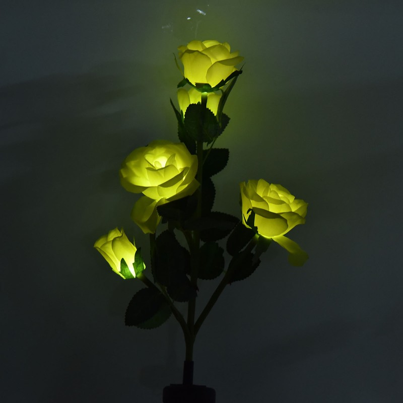 Solar Flowers Solar Cell Panel Intelligent Light Control Waterproof Function