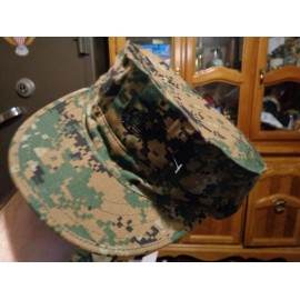 USGI  8 POINT COVER HAT CAP WOODLAND MARPAT USMC MARINE  SIZE  X LARGE NWOT   XL