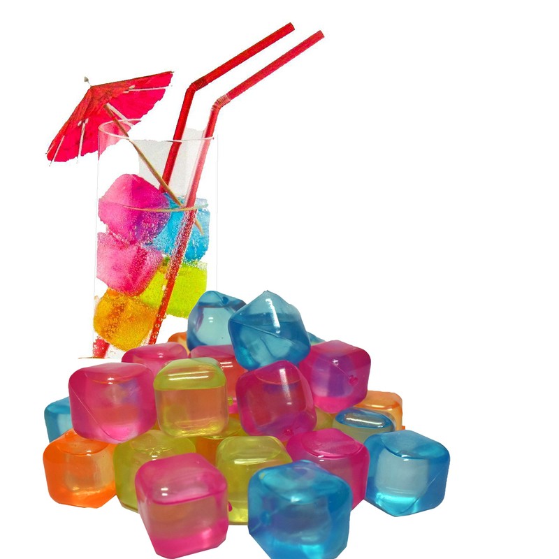 Trends4Ever 50 Reusable Ice Cubes for Parties - Ice Cube