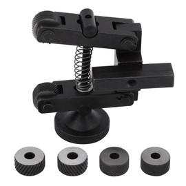 Soporte para herramientas de moleteado de gran capacidad, ajustable, herramienta de torno, vástago con rueda CR15