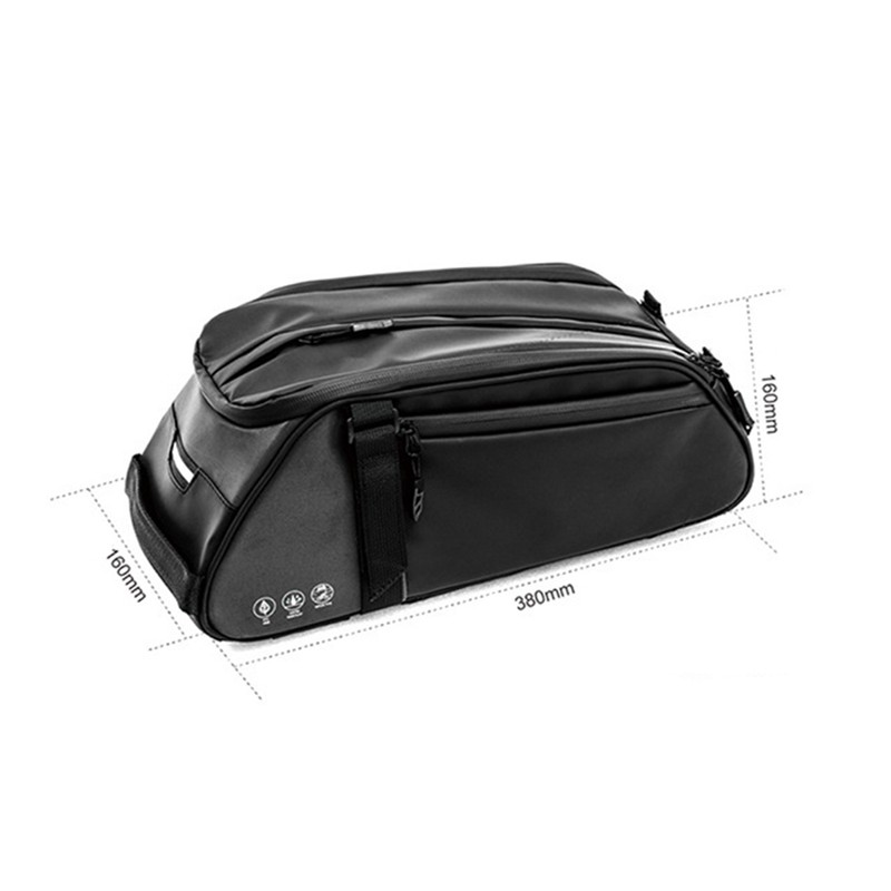 Multifunctional Rear Rack Bag Waterproof Bike Rack Seat Bag Outdoor