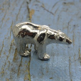 Polar Bear, Endangered Animals Range, Handmade, in Solid Fine Pewter, by William Sturt