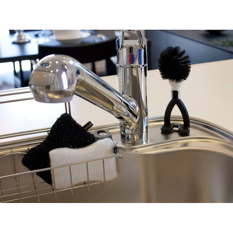 Sanbelm K66612 Kitchen Brush, Black, Approx. Width 2.4 x Depth