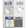 Aosclex 6 Inch 5CCT Gimbal LED Recessed Lighting with Jbox,