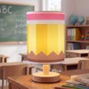 Gerrii 9.84 Inch Pencil Lamps Rechargeable with Wooden Base and