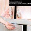 QZKJQDD Set of 3 Leather Furniture Handles 6.5 x 2.5