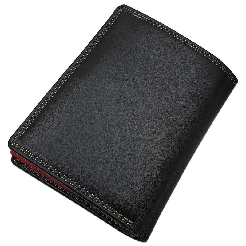 myledershop Cowhide Nappa Leather Women's Purse/Wallet/Purse with RFID & NFC
