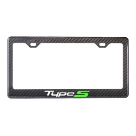 Unbranded Acura Type S License Plate Frame | Green | Sport Racing | 100% Carbon Fiber