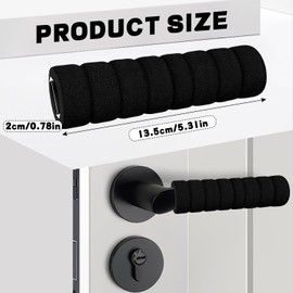 DIPZO Foam Door Handle Protectors, 2PCS Soft Anti-Collision Knob Covers, Handle Covers for Home, Office, Bedroom, and Bathroom