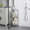 ELYKEN Corner Shower Caddy Standing, 3 Tier Rustproof Metal Shower
