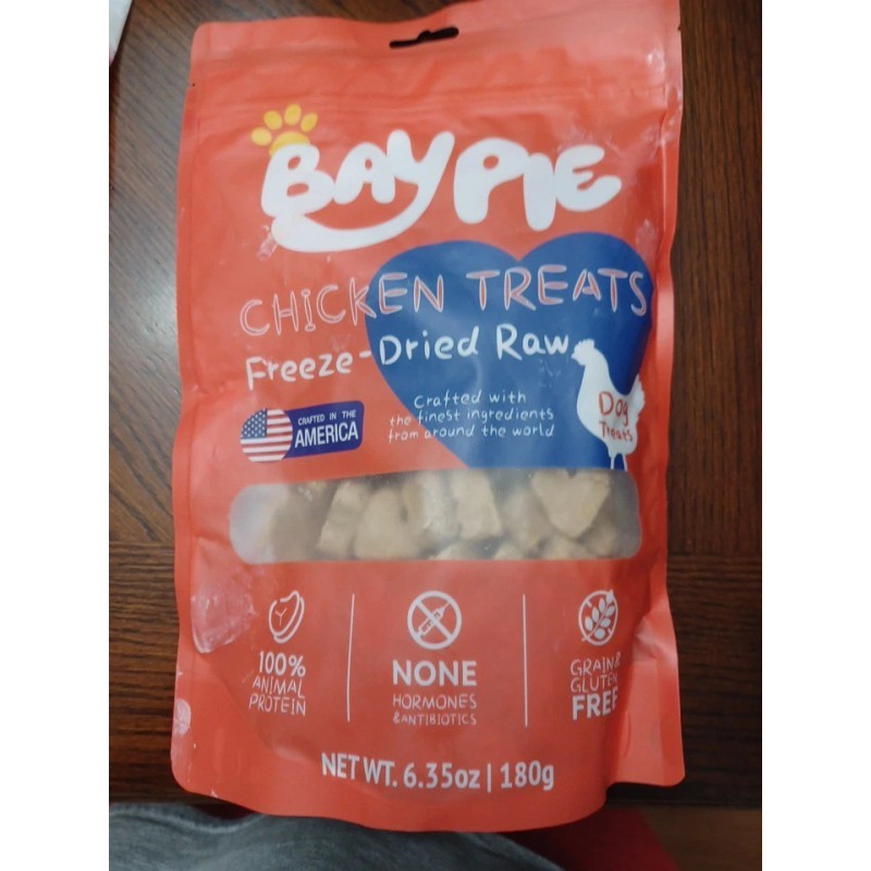 Unbranded BayPie Freeze Dried Raw Dog Treats, Chicken Treats, Great