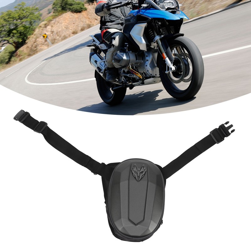 Motorcycle Hard Shell Leg Bag Waterproof Thick Breathable Cushion Adjustable