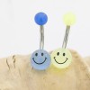 Luxe Modz Belly Button Ring pack of two Smiley Faces