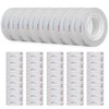 LeBao 12 Rolls Easy Tear Transparent Tape Refills for Dispenser,