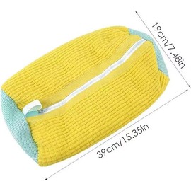 Artiqueva Shoe Wash Bag Washing Machine Wash Bag Shoes Shoe Bag Washing Machine Thick Anti Deformation Increased Friction Inside Self-Cleaning, Protection Washing Machine and Shoes (Yellow)