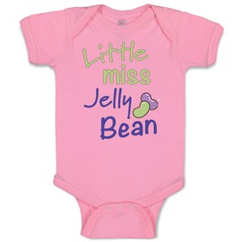 Cute Rascals Baby Bodysuit Little Miss Jelly Bean Funny Humor Boy & Girl Baby Clothes Funny Cotton Soft Pink Design Only 6 Months