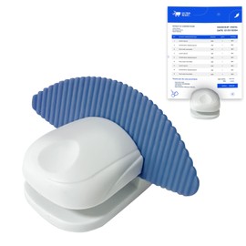 Paper Holder Stand for Desk, Paper Stand for Desk When Typing, Document Holder, Portable Copies Desktop Clamp for A4 Documents Office Typing Reading -Blue