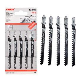 Lame per seghetto alternativo 5 pz T244D t-shank Jig sega universale Jig assortimento di lame da taglio per metallo legno PVC e più – compatibile con Bosch, Hitachi, Festool ecc