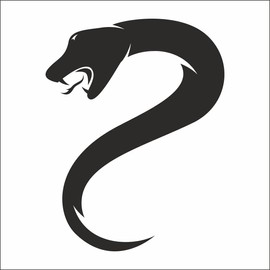 AMA shop VIPERA MOD.3 PVC Sticker for Decal Wall Mural Car Motorcycle Helmet Camper