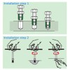 M10 to M8 Thread Reducer 10Pcs Insert Nut Thread Repair