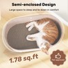 FUKUMARU Cat Scratcher, 24 Inch Sofa Shape Cat Scratching Bed,