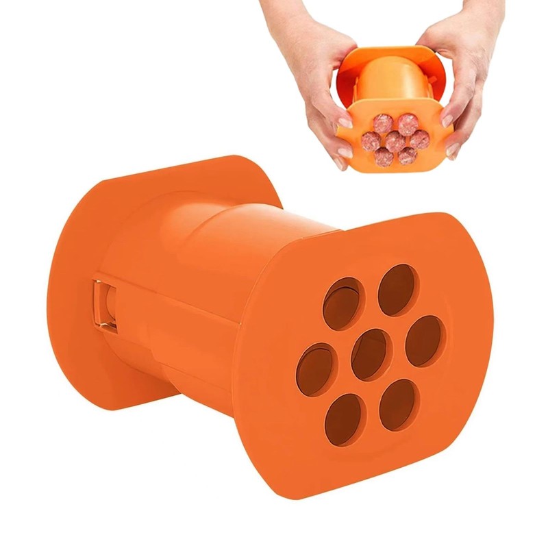 Meat Strip Squeezer, Reusable Meat Squeezer 7 Sausages Press, Manual