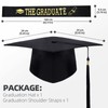 Atuoxing Graduation Hat Bachelor Graduation Sash with Bachelor Hat, Bachelor