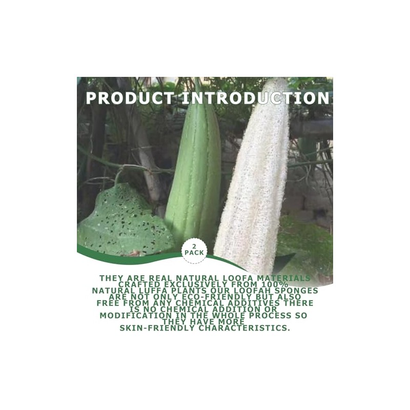 Esponja Lufa Natural Pura Orgánica Reutilizable Exfoliante Corporal Espalda Spa
