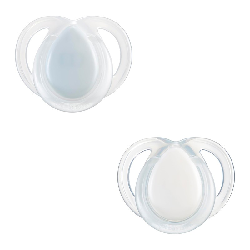 Tommee Tippee Nighttime soother, 0-6 months, 2 pack of glow