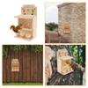 Wooden Squirrel Feeder House, Squirrel Feeder for Garden, Large Capacity