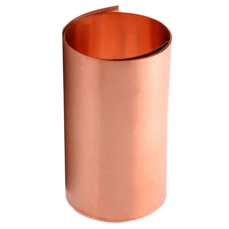 SOFIALXC Pure Copper Sheet Metal Plate Thickness (0.1mm)-Width: 50mm length: