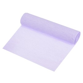 sourcing map Crepe Paper Roll Crepe Paper Decoration 8.3ft Long 5.9 Inch Wide for Wedding Ceremony Various Festivals Decoration, Light Purple
