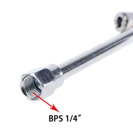 Dual Head Tyre Air Chuck, 1/4" Tire Inflator Rod, Tyre Valve Tool for Truck Bus Car Motorcycle