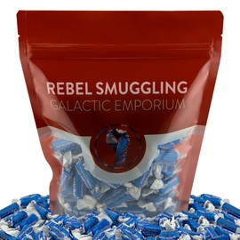 Vanilla Fruit Chews Bulk 5lbs bag of Blue Individually Wrapped Candies by Rebel Smuggling Galactic Emporium