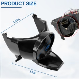 241681901 Ice Dispenser Lever Actuator for Frigidaire Refrigerator Ice Maker, Fridge Ice Water Dispenser Funnel Replacement Compatible with Frigidaire, Crosley, & Westinghouse Ice Makers Part (Black)