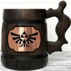 Legend Of Zelda Mug. Zelda Wooden Mug Gift. Zelda Stein.