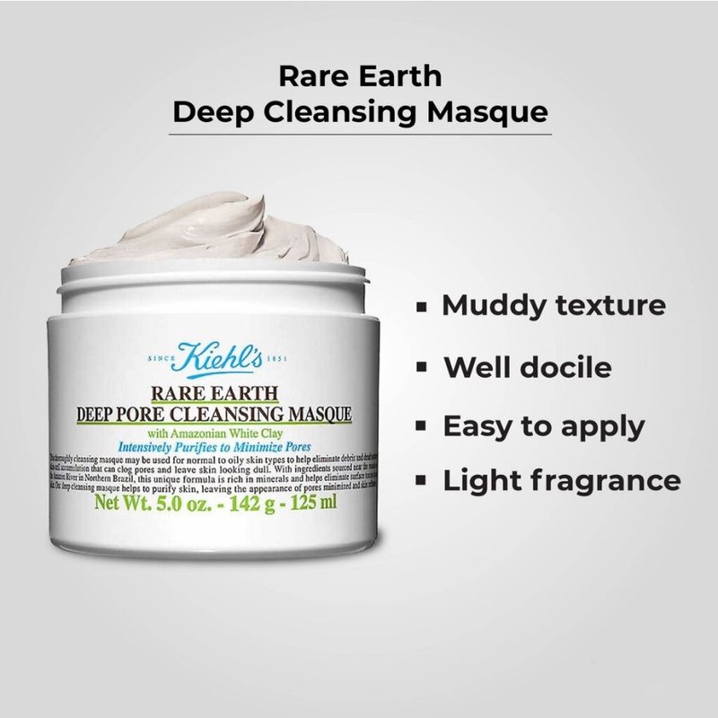 Kiehl's Rare Earth Deep Pore Deep Cleansing Masque 125ml Oil