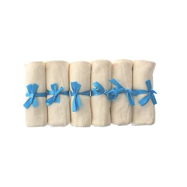 Premium Bamboo Baby Wash Cloths (Pack of 6) - Ultra Soft and 100% Natural, Machine Washable, Gift Set