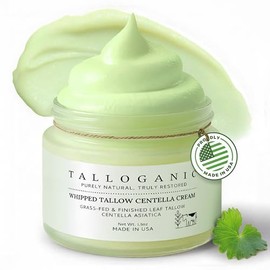 Crema de centella de sarga batida alimentada con hierba de ternera para la piel, crema hidratante facial y corporal 100 natural, para apoyar la...    